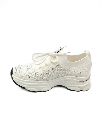Guja 309 - 3 Beyaz Taşlı Kadın Sneaker Ayakkabı - Görsel 3