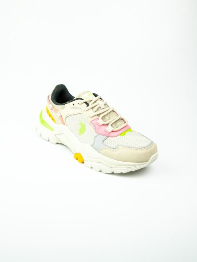 U. S. Polo Assn 101502370 VINCENT WMN 4FX Bej Kadın Sneaker
