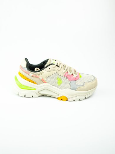 U. S. Polo Assn 101502370 VINCENT WMN 4FX Bej Kadın Sneaker - Görsel 2
