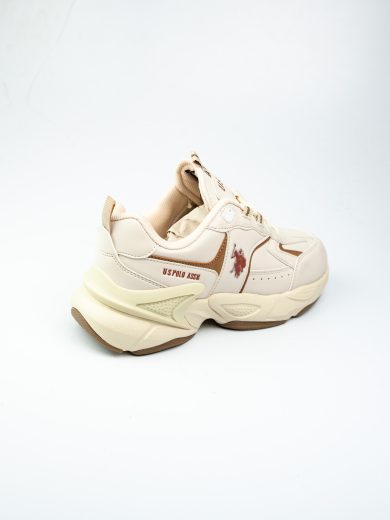 U. S. Polo Assn 101880368 İsabella Bej Kadın Sneaker - Görsel 4
