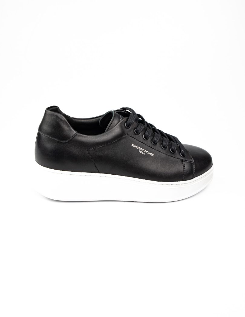 Komcero 2225 Siyah Deri Erkek Sneaker Ayakkabı - Görsel 2
