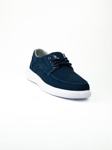 Babalı 023 Dakır's Mavi Keten Erkek Sneaker Ayakkabı