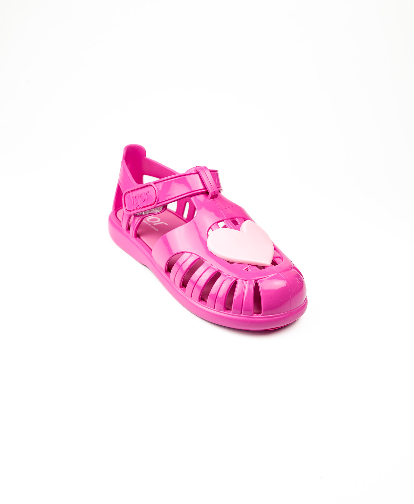 Igor Fuşya Kız Çocuk Cırtlı Sandalet S10310 Tobby Gloss Love