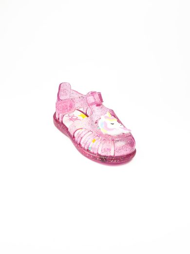Igor Fuşya Kız Bebek Cırtlı Sandalet S10341 Tobby Unicornio