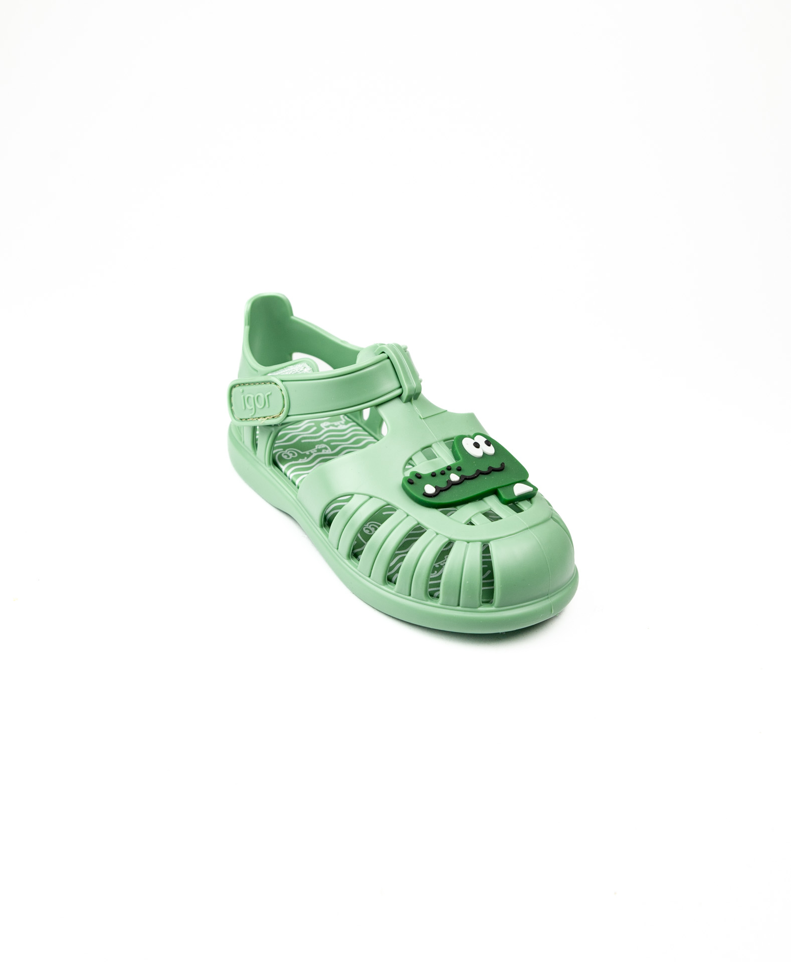 Igor Yeşil Erkek Çocuk Cırtlı Sandalet S10371 Tobby Croco