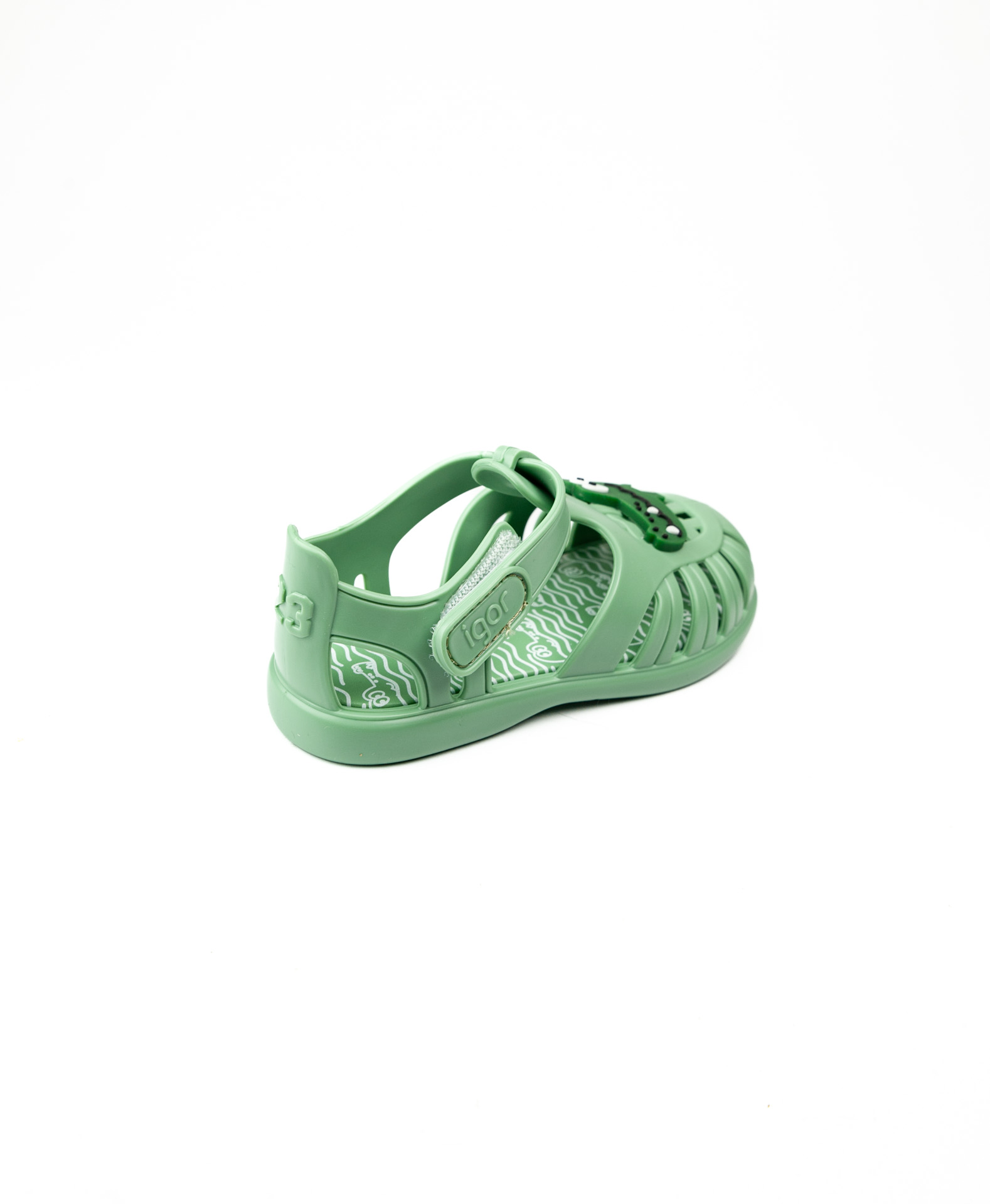 Igor Yeşil Erkek Çocuk Cırtlı Sandalet S10371 Tobby Croco - Görsel 4
