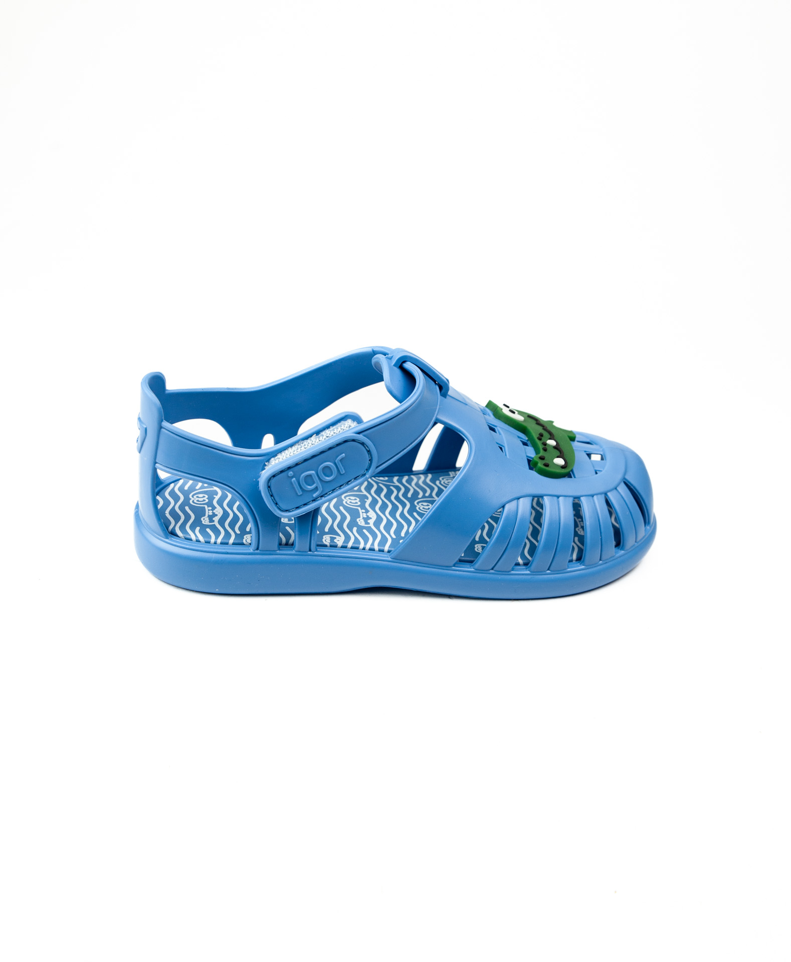 Igor Mavi Erkek Çocuk Cırtlı Sandalet S10371 Tobby Croco - Görsel 2
