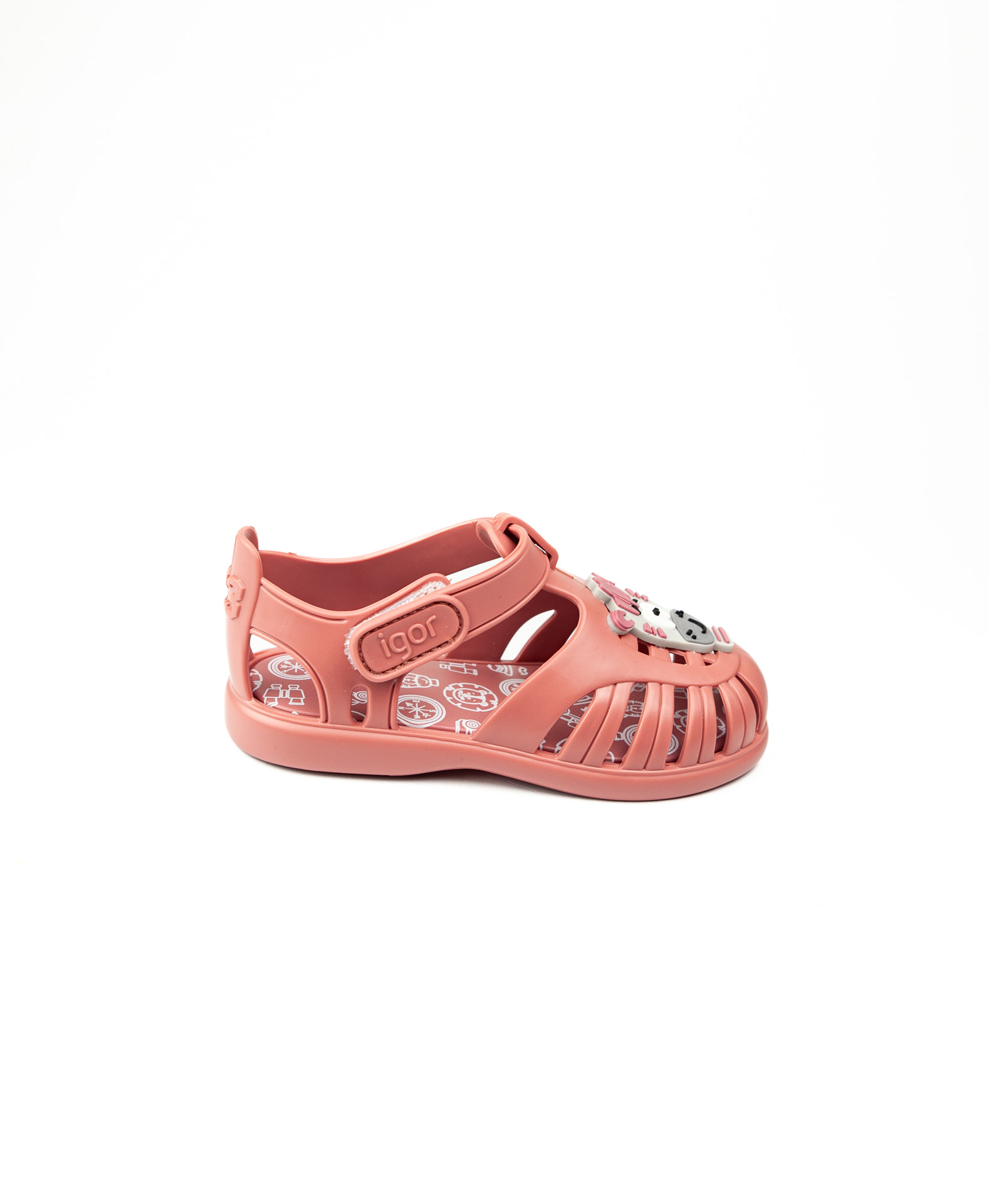 Igor Pembe Kız Çocuk Cırtlı Sandalet S10373 Tobby Zebra - Görsel 2