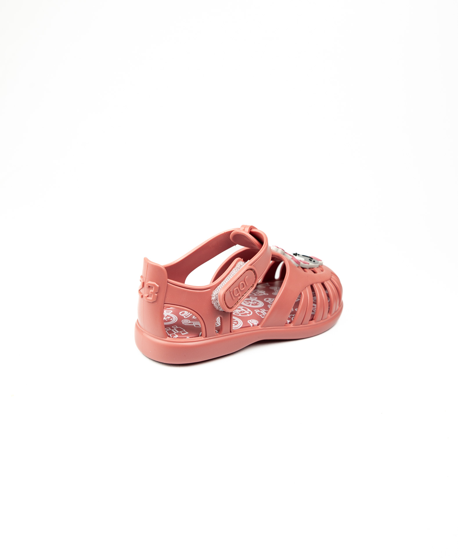 Igor Pembe Kız Çocuk Cırtlı Sandalet S10373 Tobby Zebra - Görsel 4