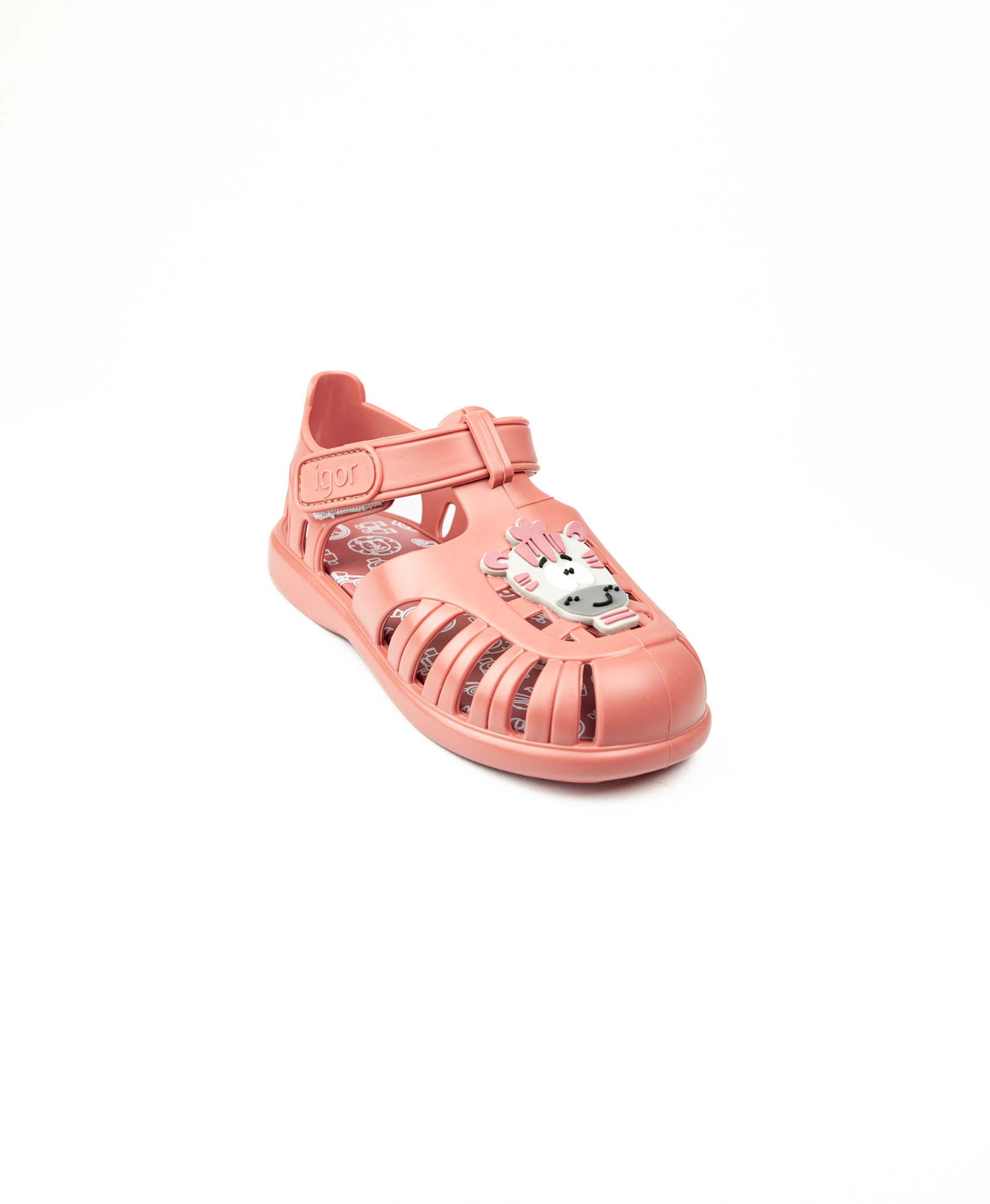 Igor Fuşya Kız Çocuk Cırtlı Sandalet S10373 Tobby Zebra