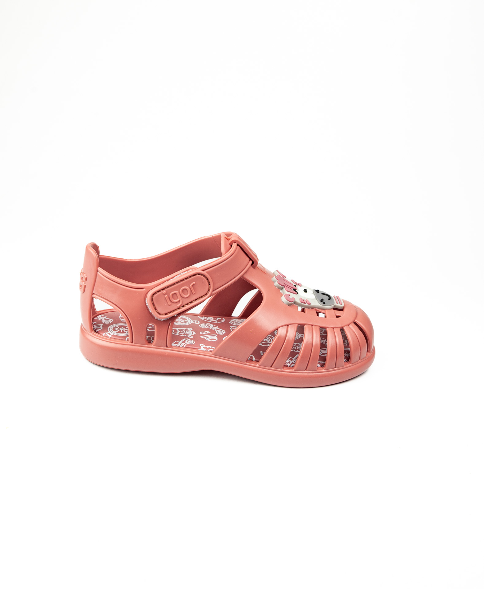 Igor Fuşya Kız Çocuk Cırtlı Sandalet S10373 Tobby Zebra - Görsel 2
