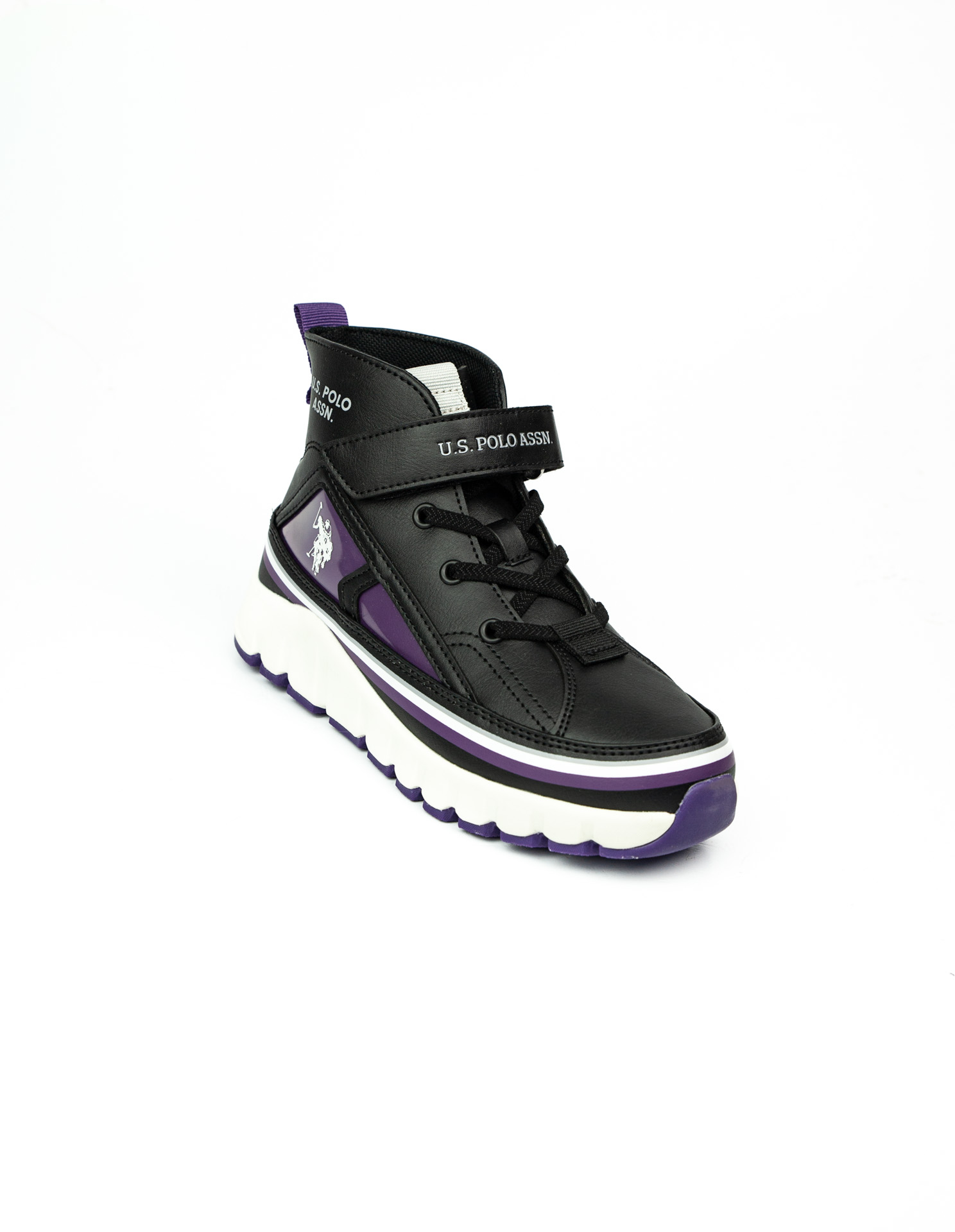 U.S. Polo Assn. KELTES JR 5PR Siyah Kız Çocuk High Sneaker