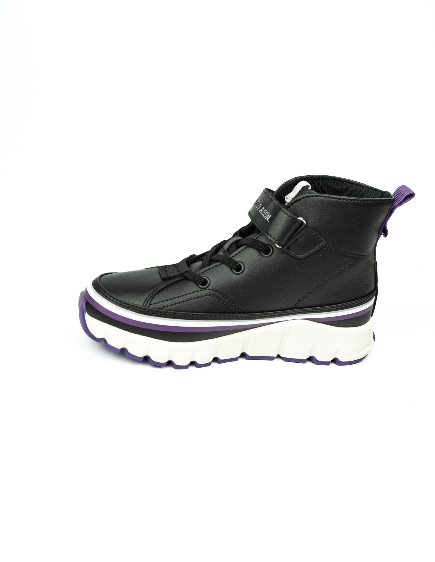 U.S. Polo Assn. KELTES JR 5PR Siyah Kız Çocuk High Sneaker - Görsel 3