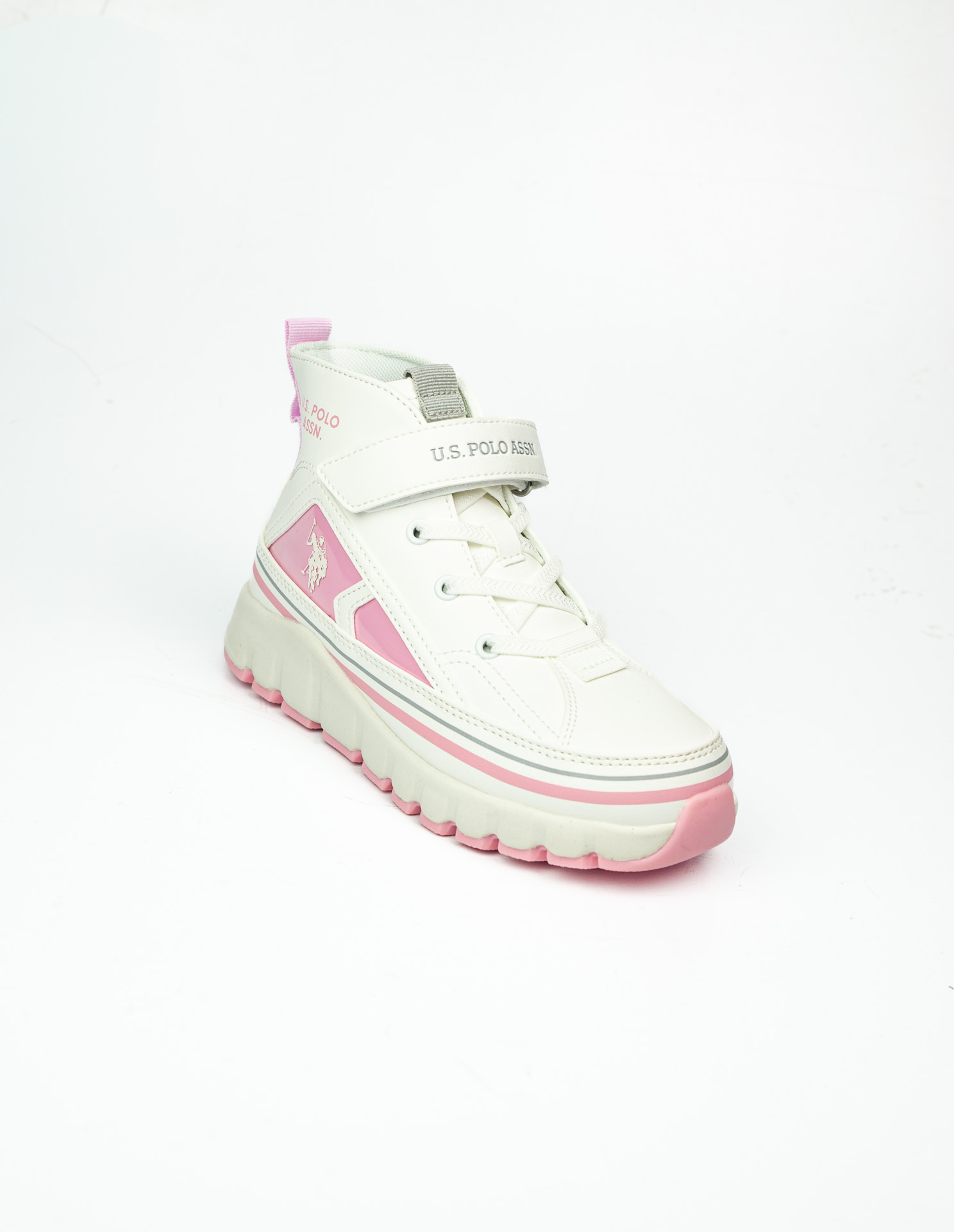 U.S. Polo Assn. KELTES JR 5PR Beyaz Kız Çocuk High Sneaker