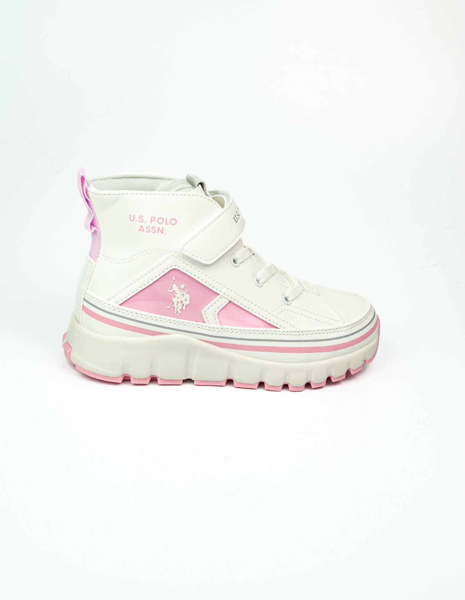 U.S. Polo Assn. KELTES JR 5PR Beyaz Kız Çocuk High Sneaker - Görsel 2