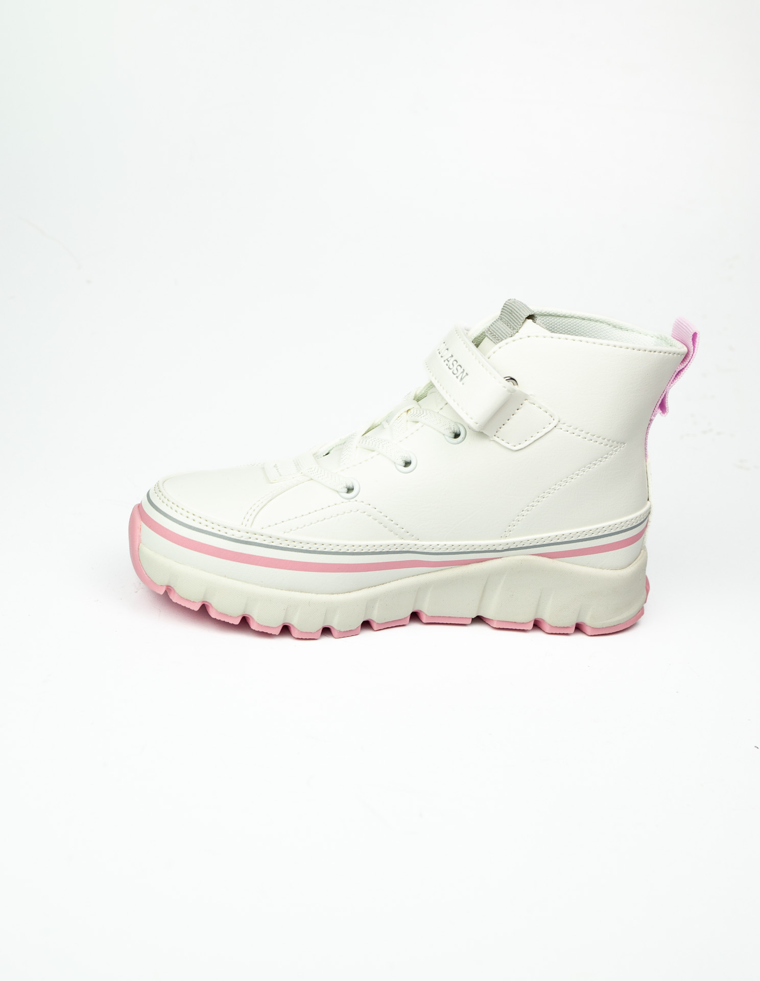 U.S. Polo Assn. KELTES JR 5PR Beyaz Kız Çocuk High Sneaker - Görsel 3