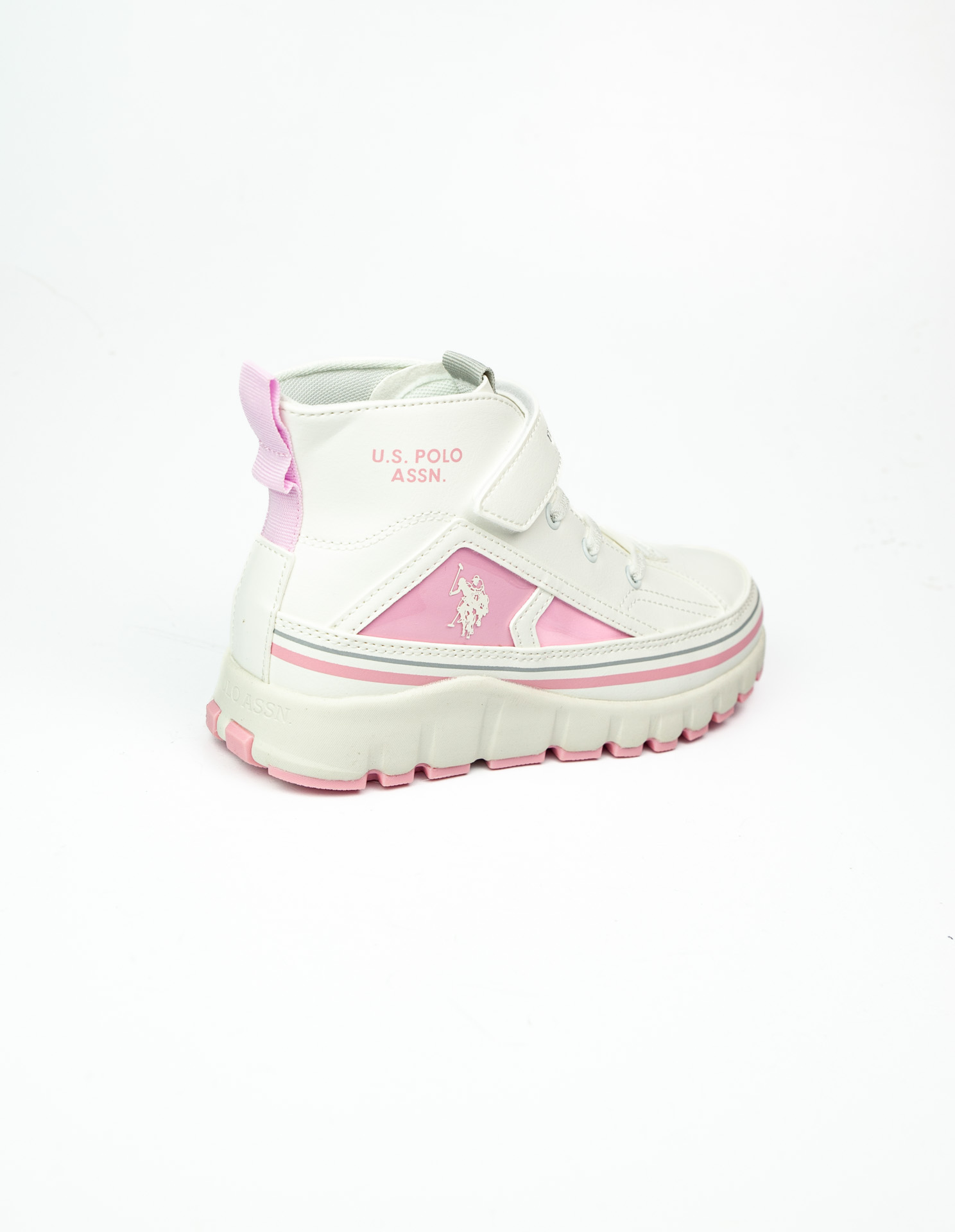U.S. Polo Assn. KELTES JR 5PR Beyaz Kız Çocuk High Sneaker - Görsel 4